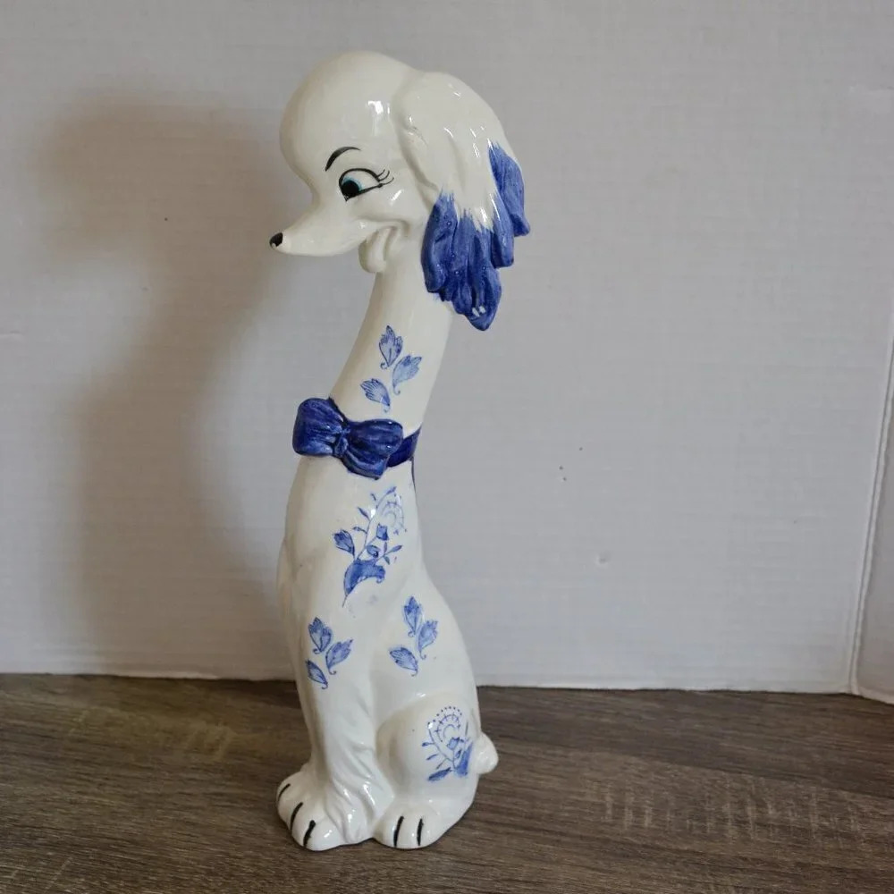Vtg Long Neck Japan Dog Figurine